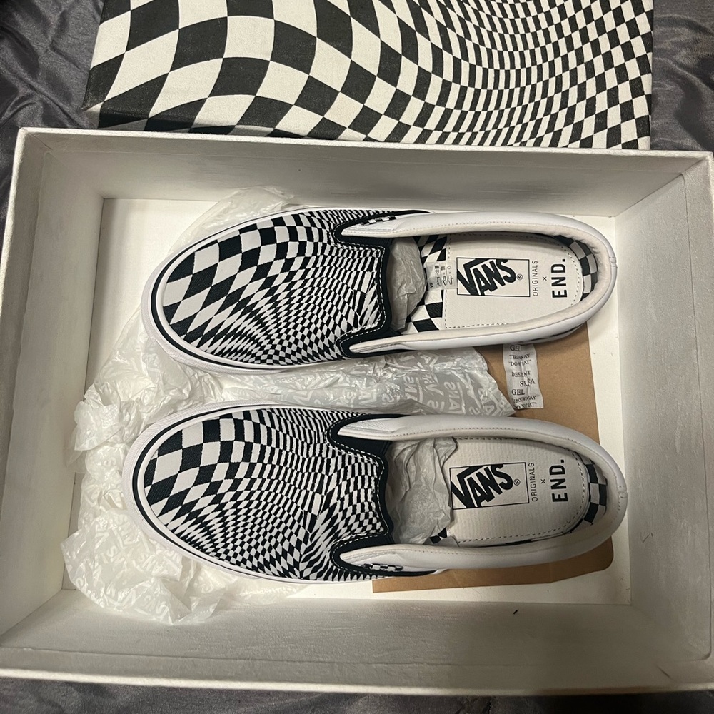 Vans X END slip ons